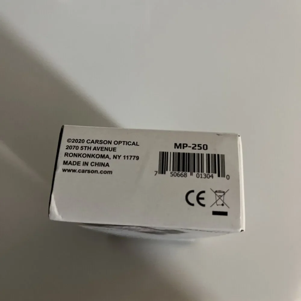 Carson MicroFlip 100x-250x LED/UV Pocket Microscope w/Smartphone Adapter MP-250